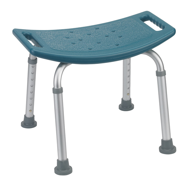 Bathroom Safety Shower Tub Bench Chair - Without Back Teal - Click Image to Close